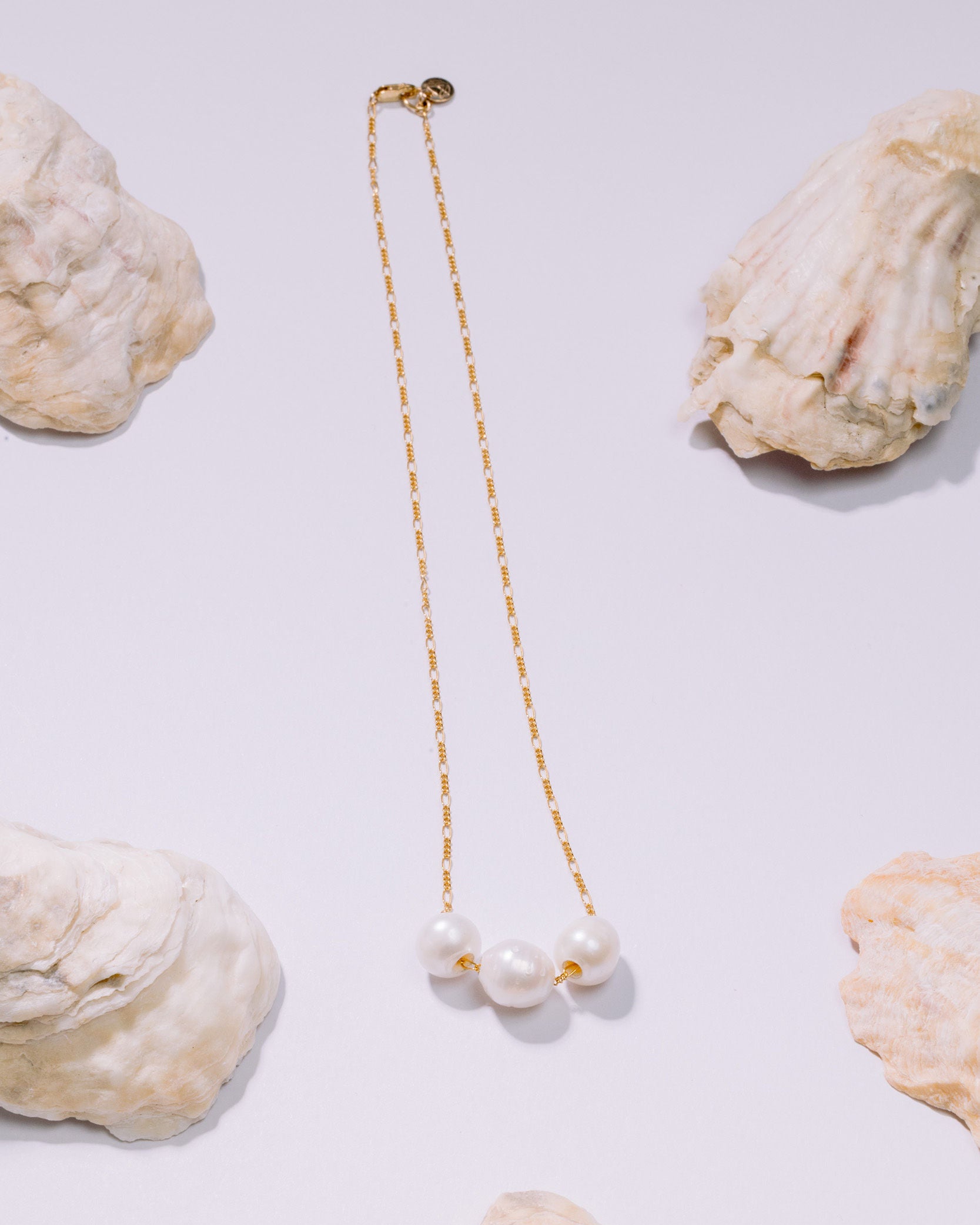 Doll Face 3 Pearl Necklace