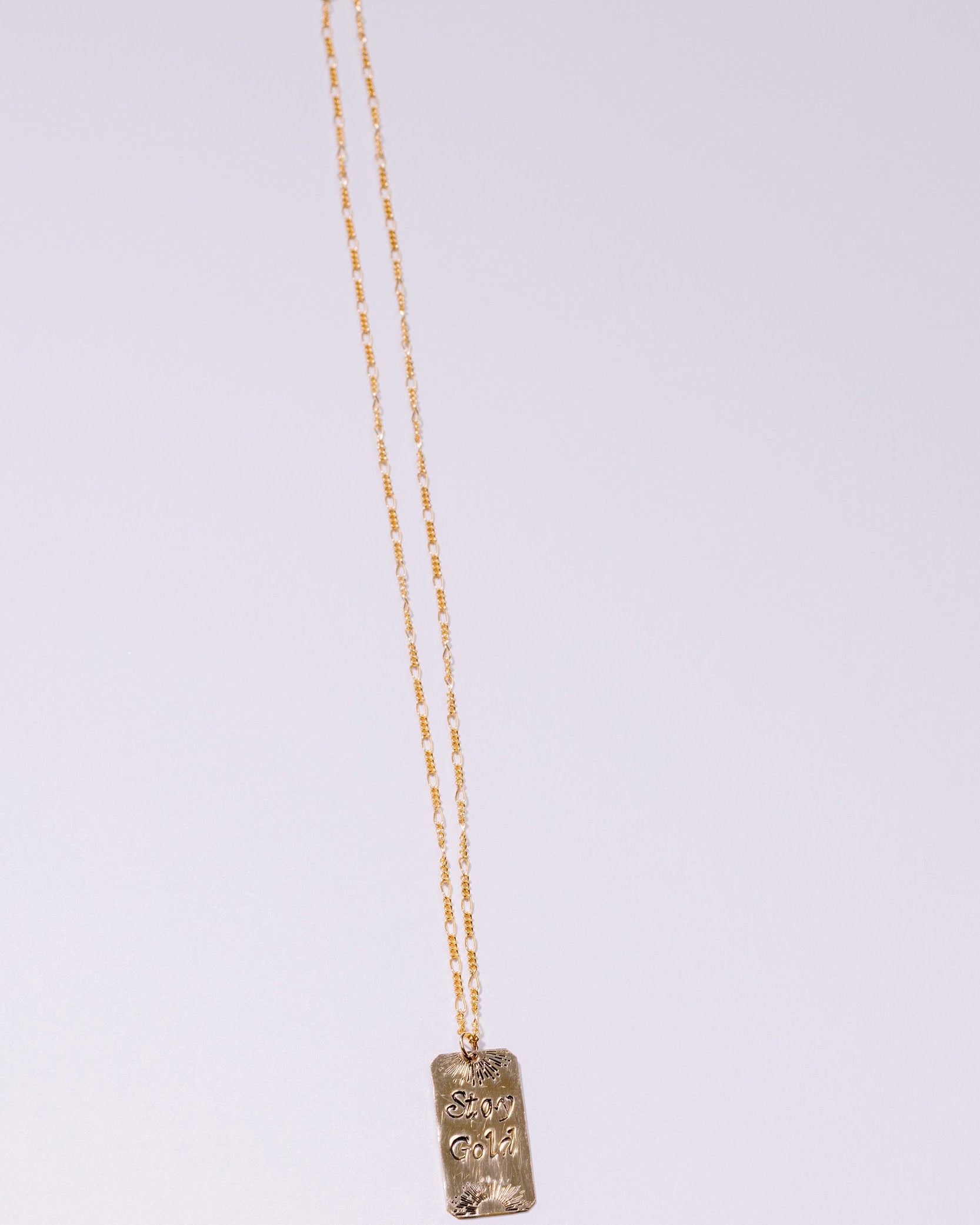 Stay Gold Pendant Necklace