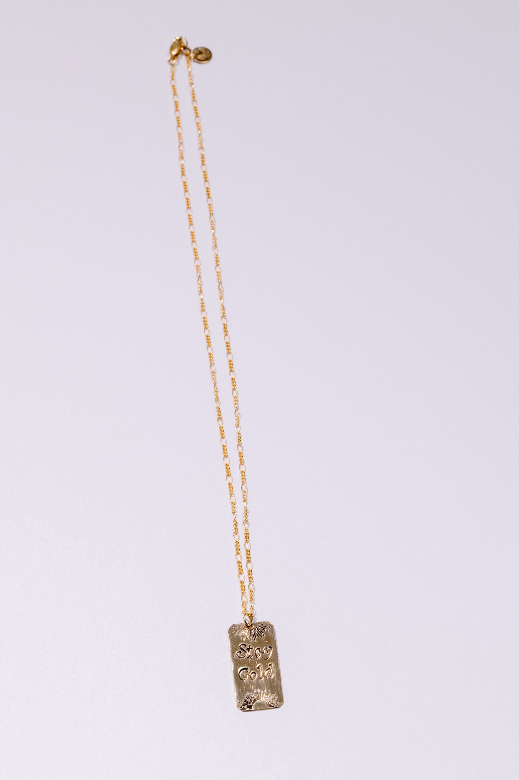 Stay Gold Pendant Necklace
