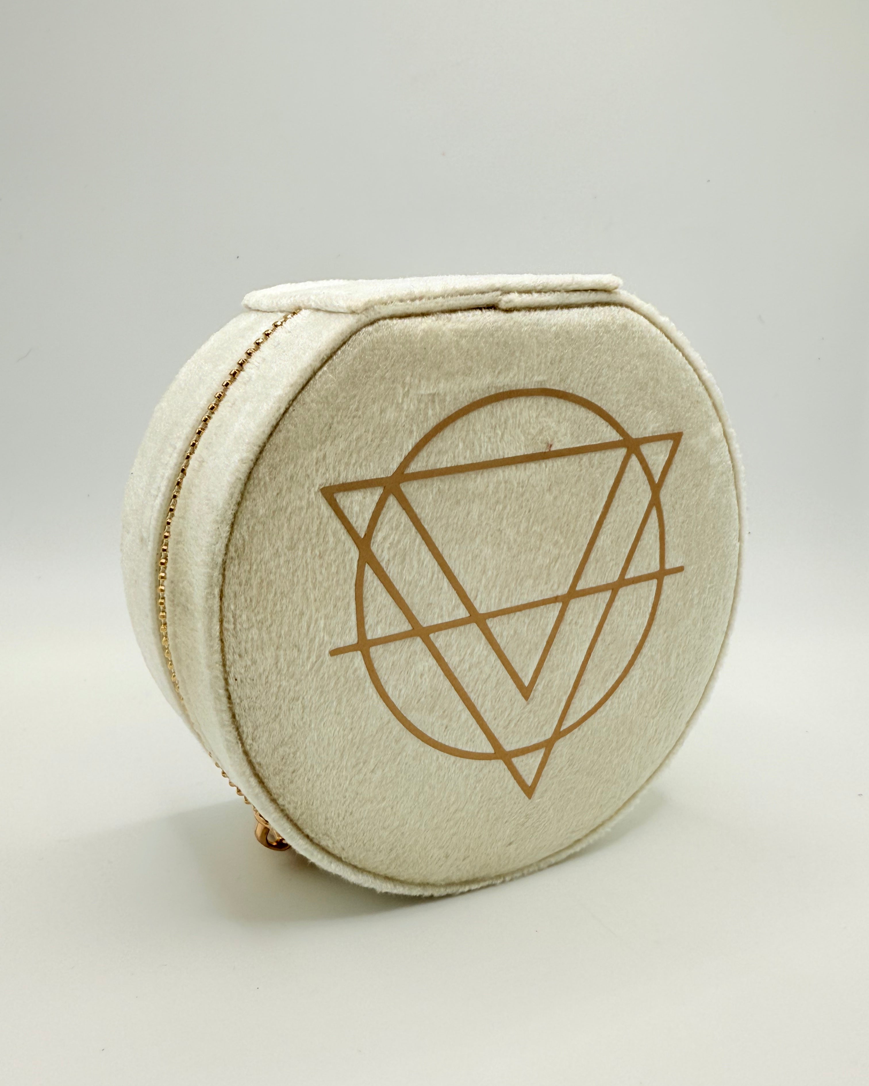 Round Velvet Jewelry Box