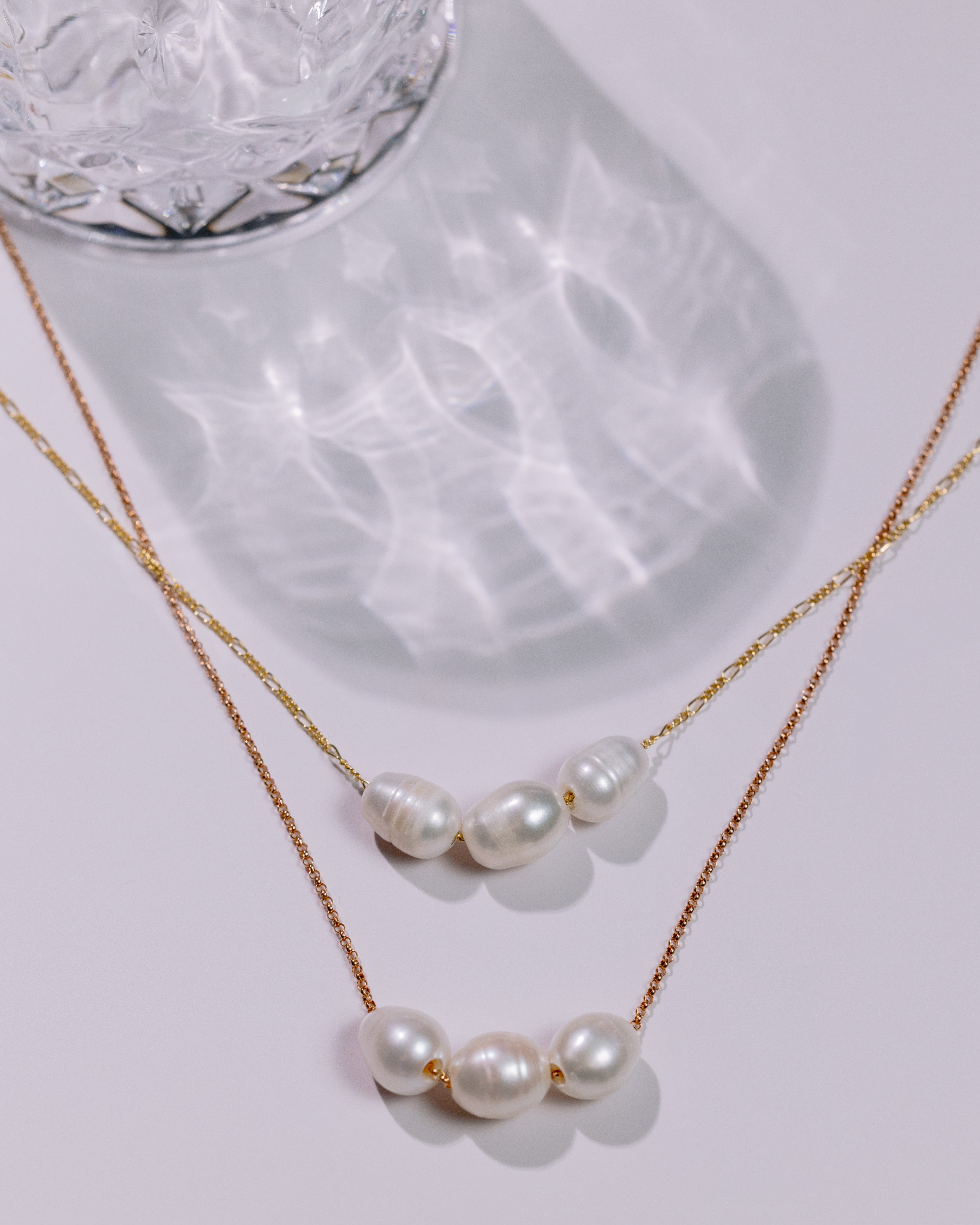 Doll Face 3 Pearl Necklace