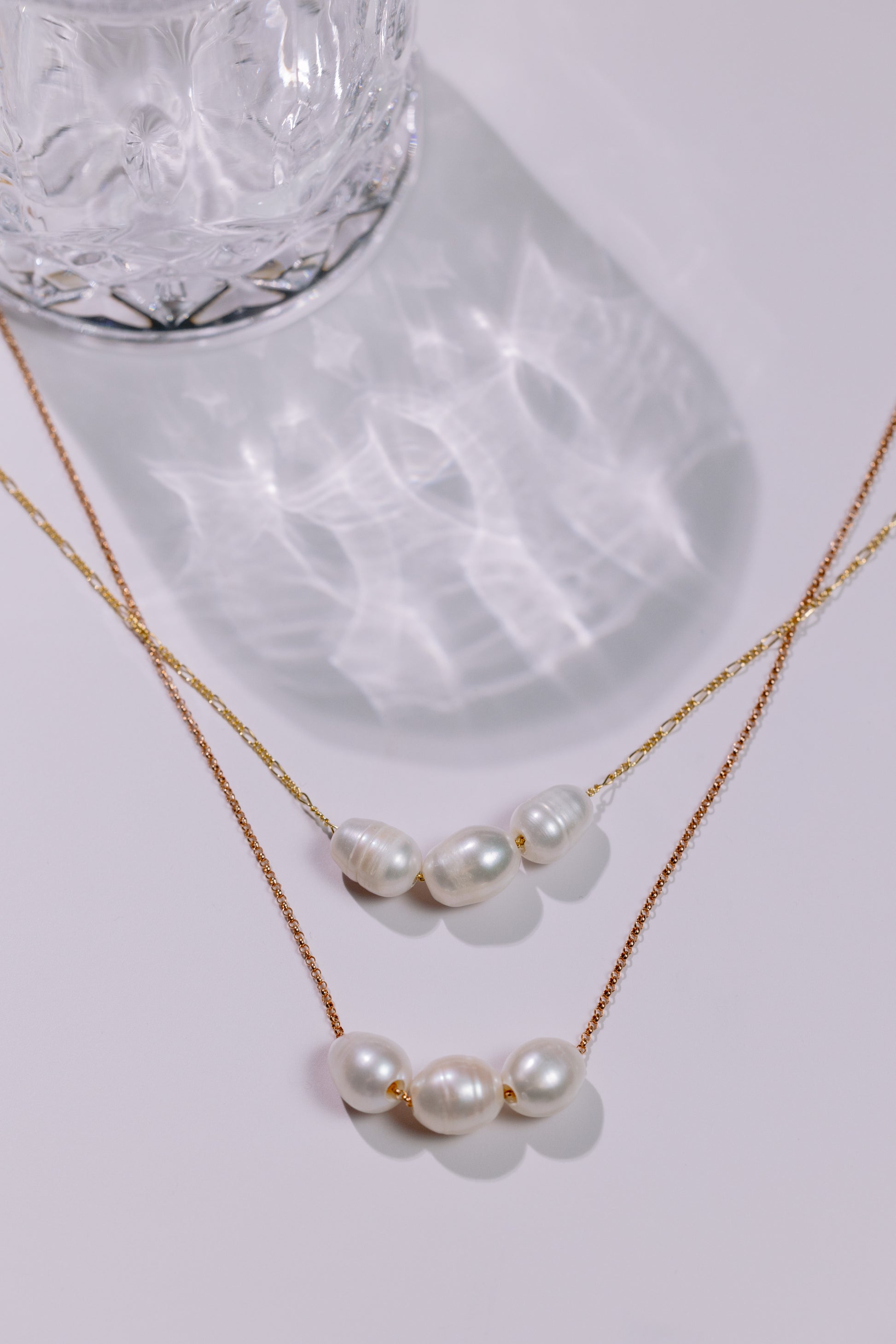 Doll Face 3 Pearl Necklace