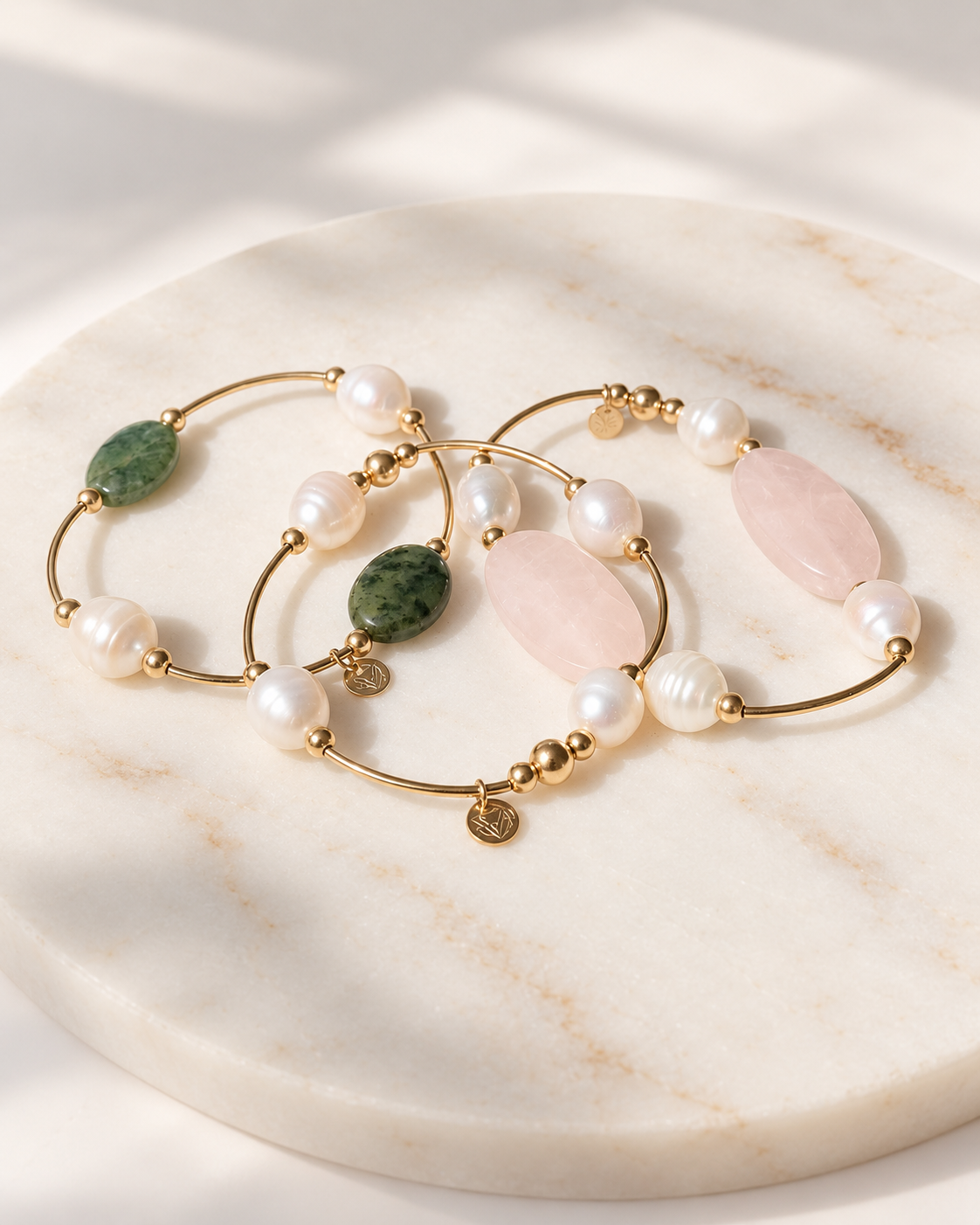 Freshwater Pearl Gold-Filled Roll-On Bracelet