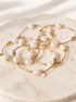 Multiple freshwater pearl and 14k gold-filled roll-on bracelets
