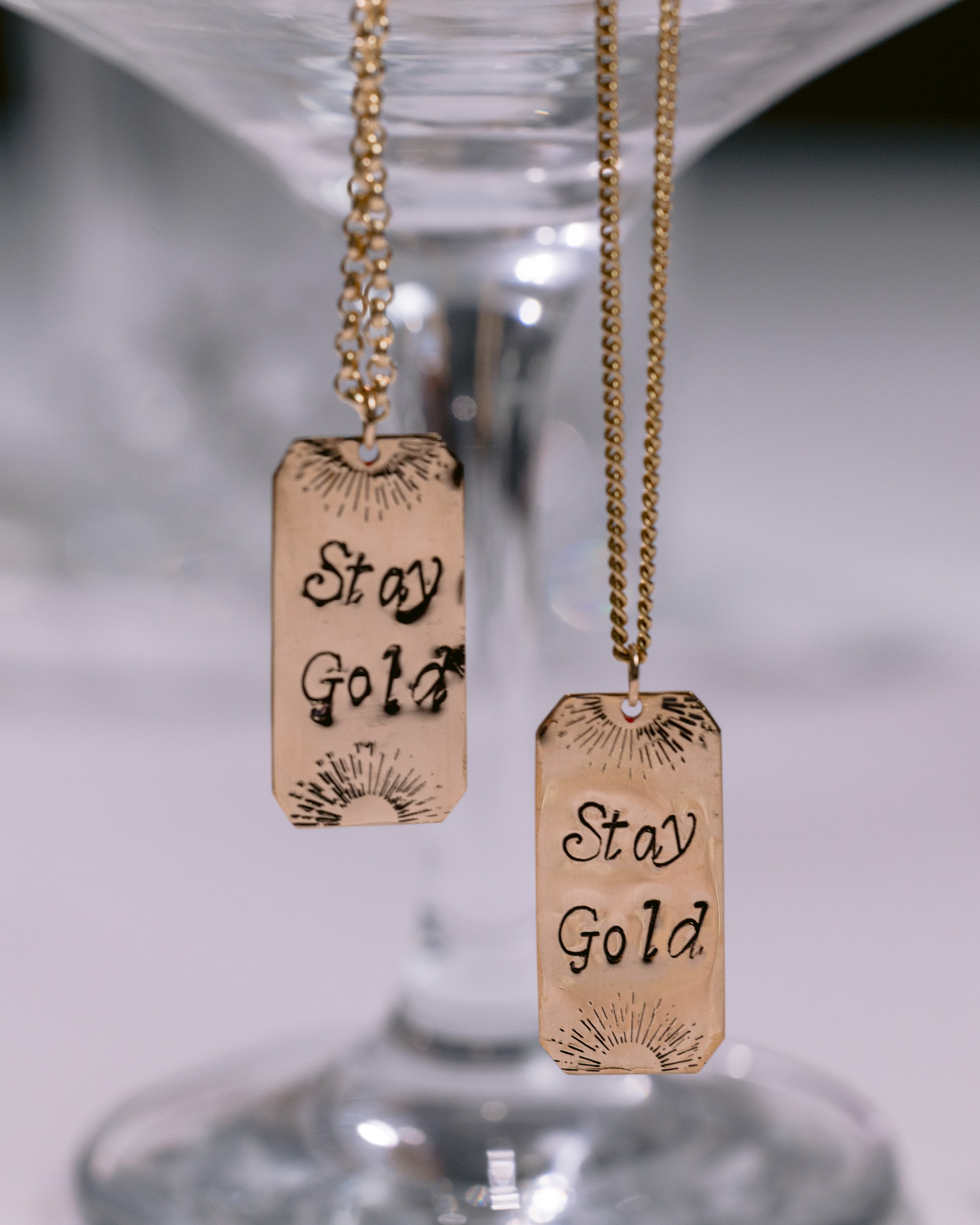 Stay Gold Pendant Necklace