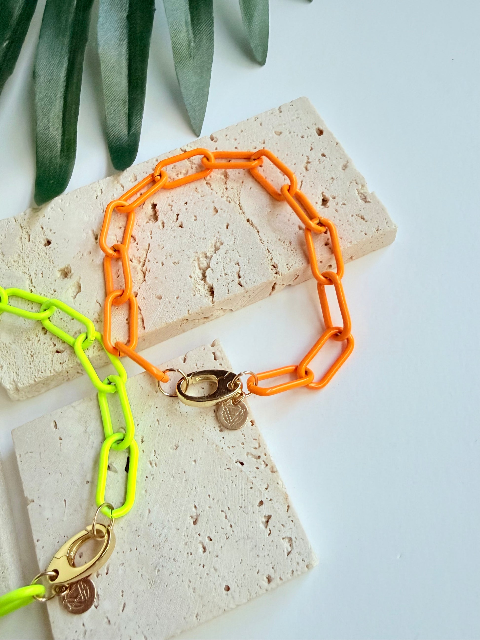 Colorful Paperclip Chain Bracelet