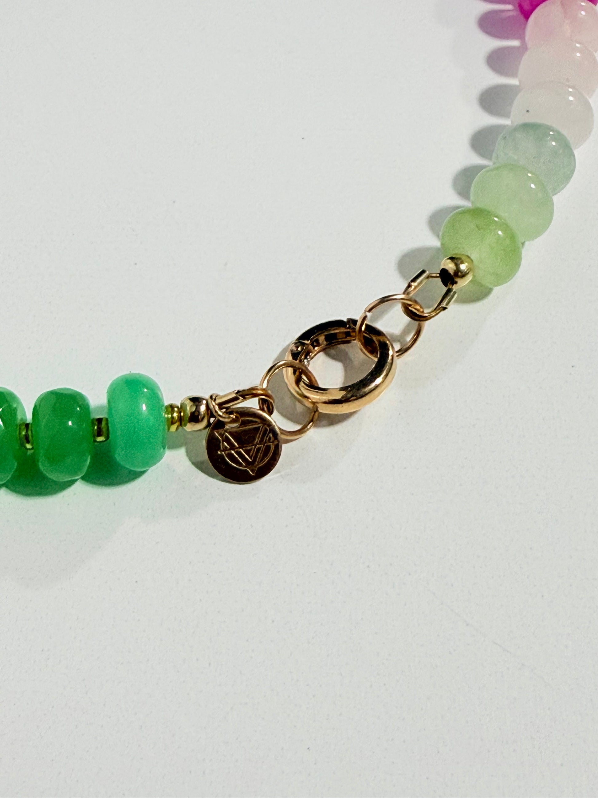 The Colorful Rainbow Stone Bead Necklace