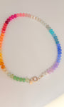 The Colorful Rainbow Stone Bead Necklace