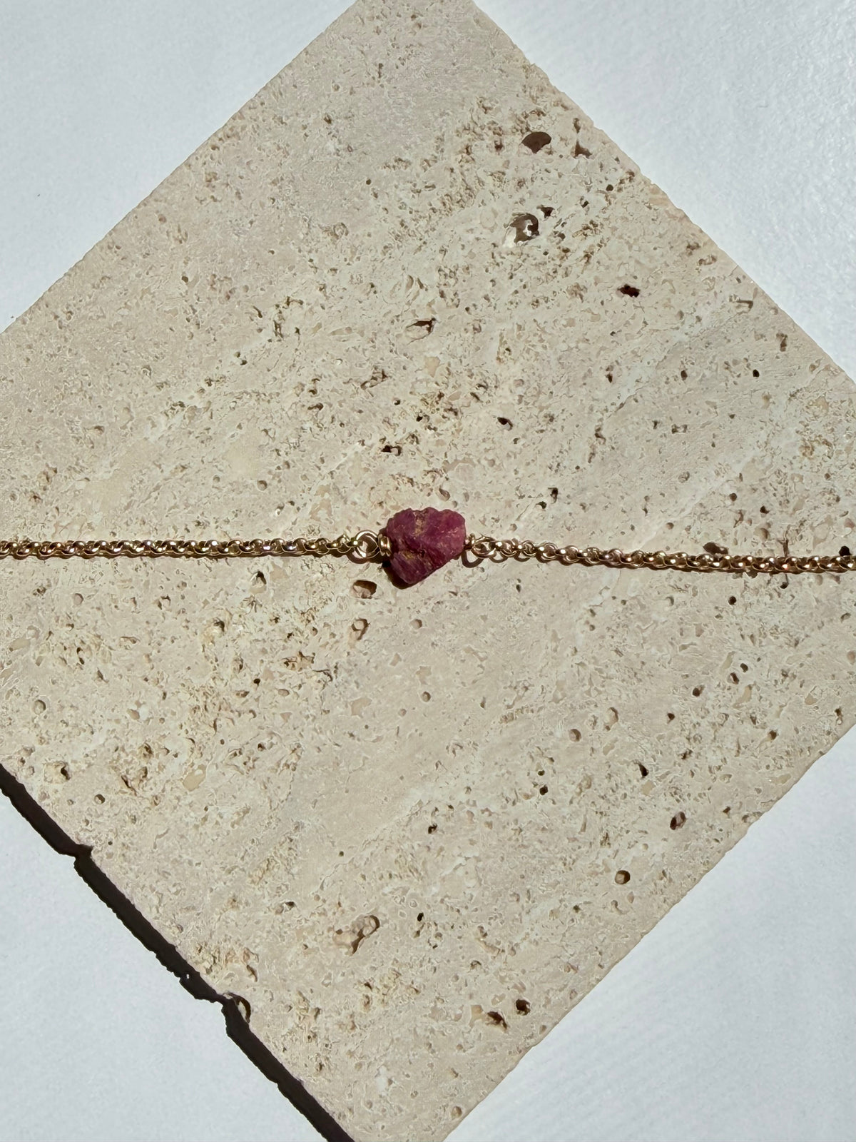 Raw Gemstone Birthstone Bracelet