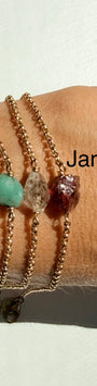 Raw Gemstone Birthstone Bracelet