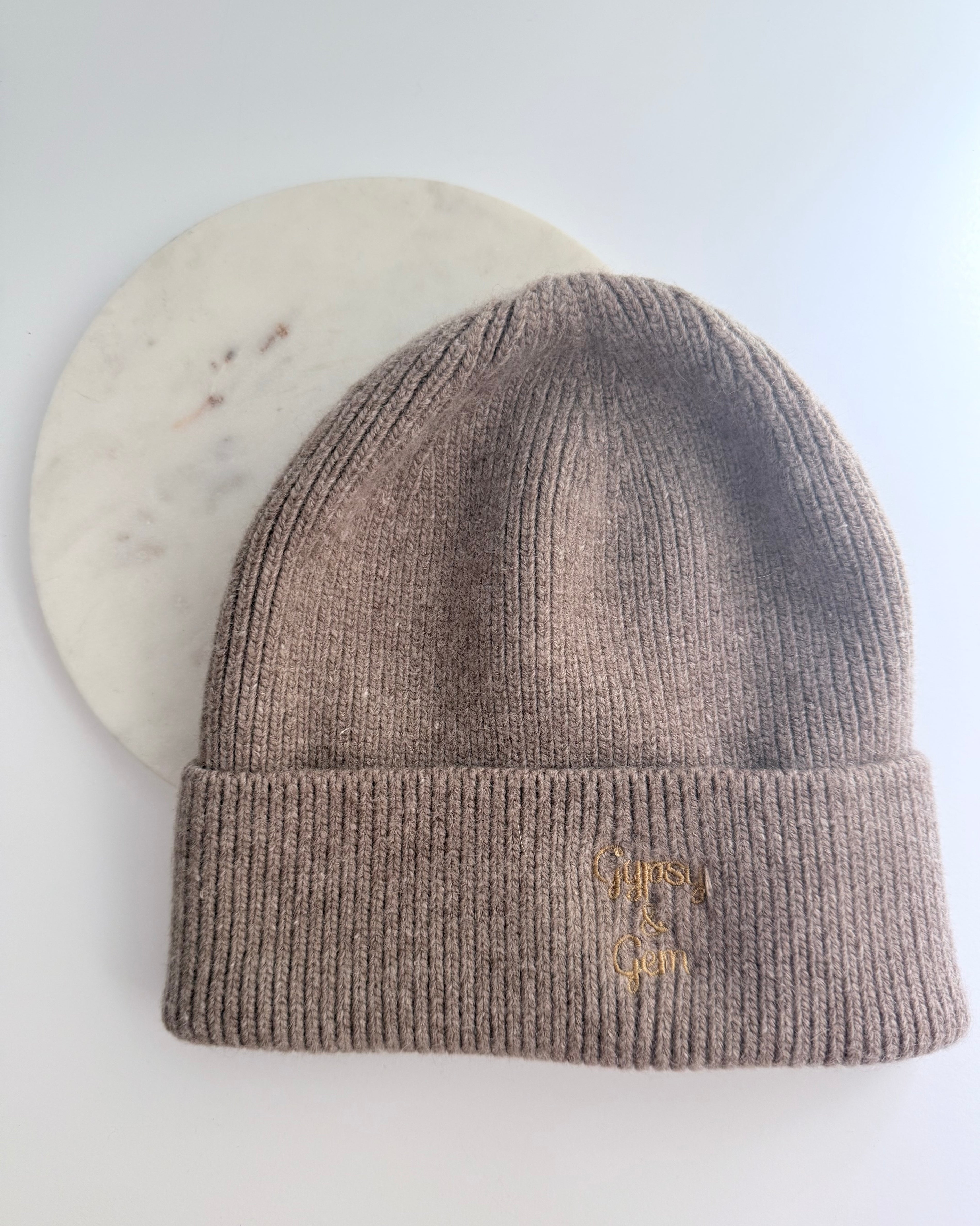 Women's Cashmere Blend Embroidered Beanie