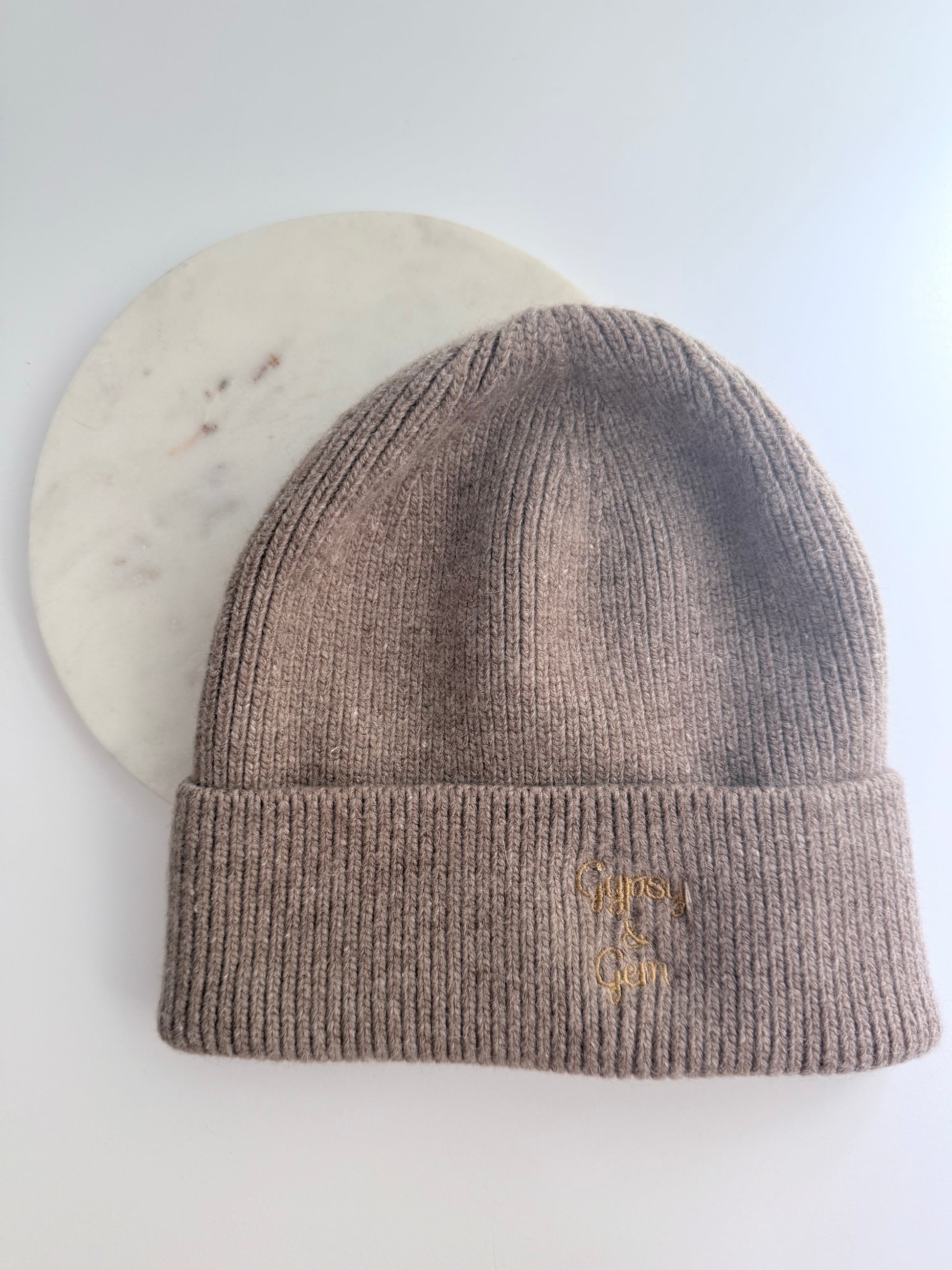 Women's Cashmere Blend Embroidered Beanie