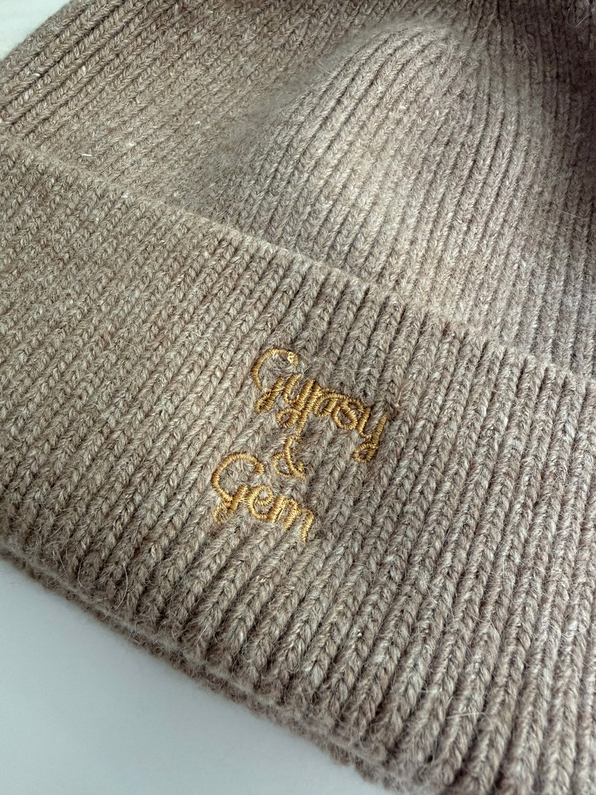 Women's Cashmere Blend Embroidered Beanie